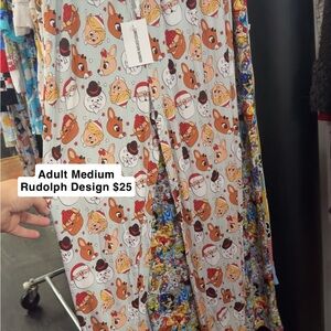 Bamboo Adult Medium Christmas Joggers, NEW!